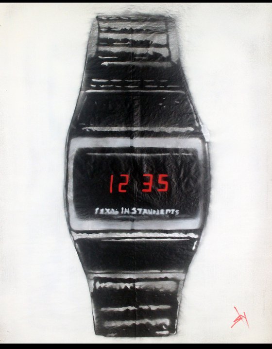 Cheap digital watch. (tel)