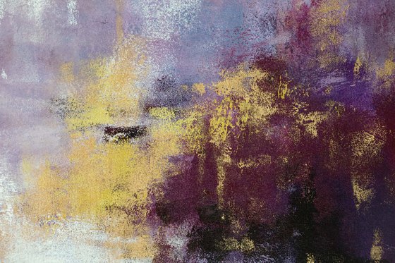 Fading into Light - Deep purple abstract