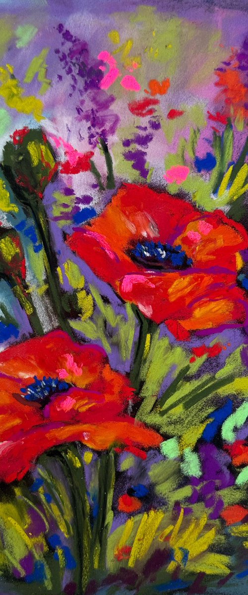 Red poppies by Oksana Fedorova