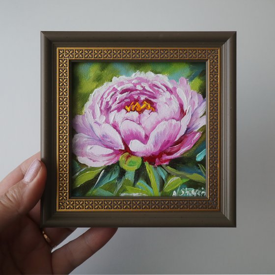 Peony Small Art Framed