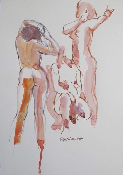 Female nudes 3 poses by Rory O’Neill