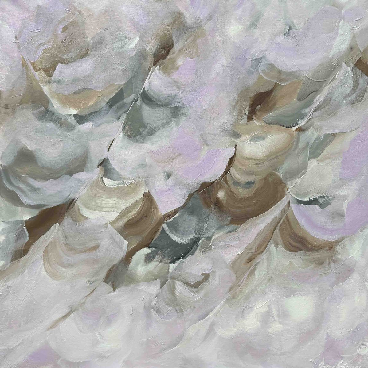 Abstract Acrylic Painting By Ivana Gigovic, 35 X 35, A Dreamlike State, Original Artwork