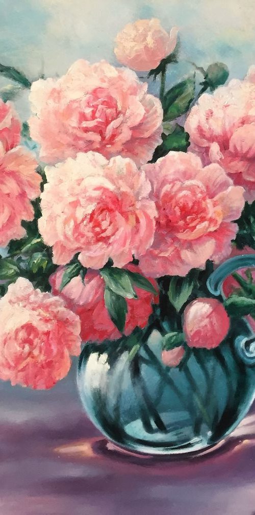 Peonies. by Alexander Mikhalchyk