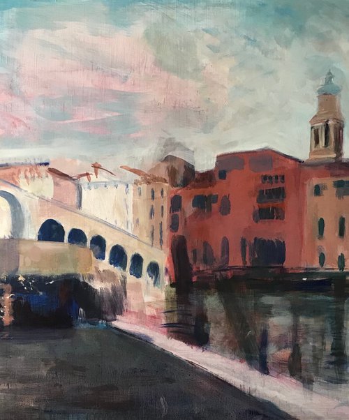 By the Rialto Bridge by Sandra Haney