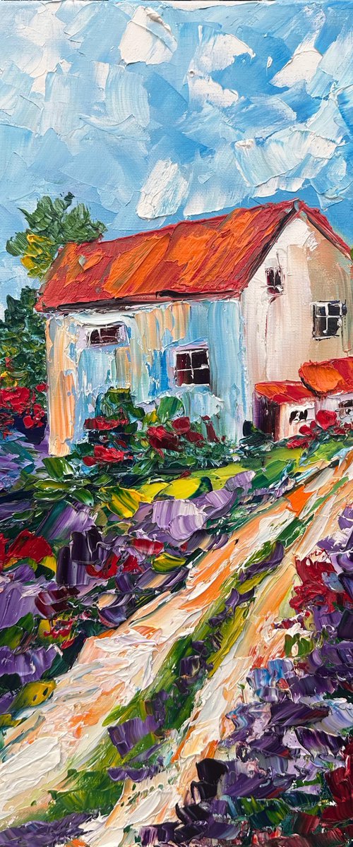 France house with flowers by Oksana Fedorova