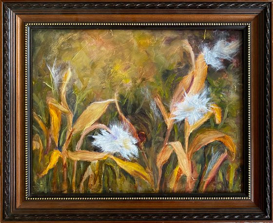 Seeds of the future Original Oil Painting  11x14 framed
