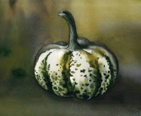 autumn still life with pumpkin