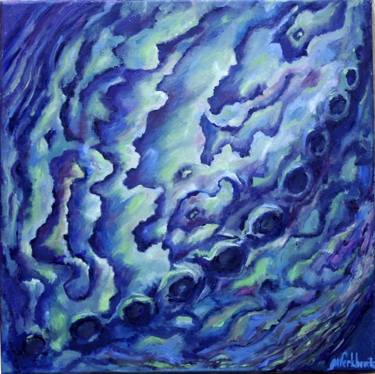 Paua Shells Abstract Abalon Texture Oil Painti Artfinder