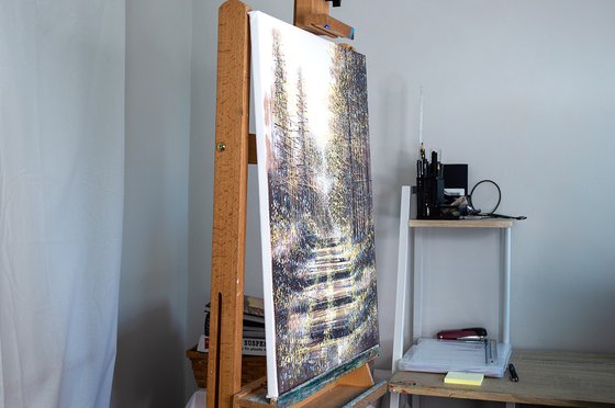 Winter Trees At Dusk