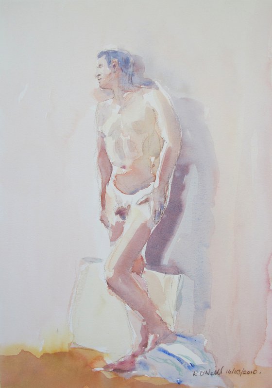 standing male nude