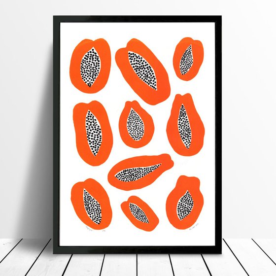 Papayas - Framed - FREE UK Delivery