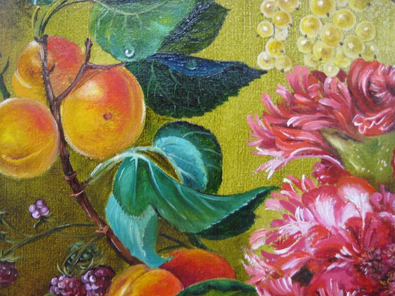 Dutch Fruit and Floral Still Life