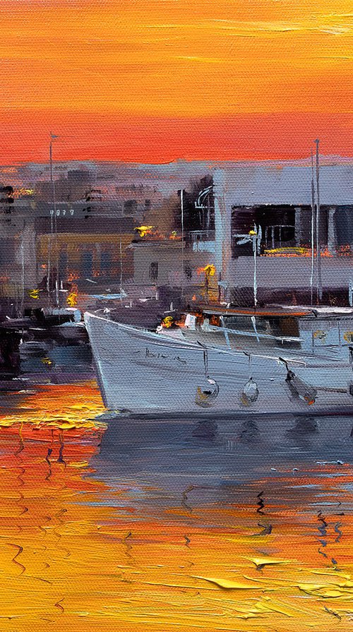 Red Sunrise by Bozhena Fuchs