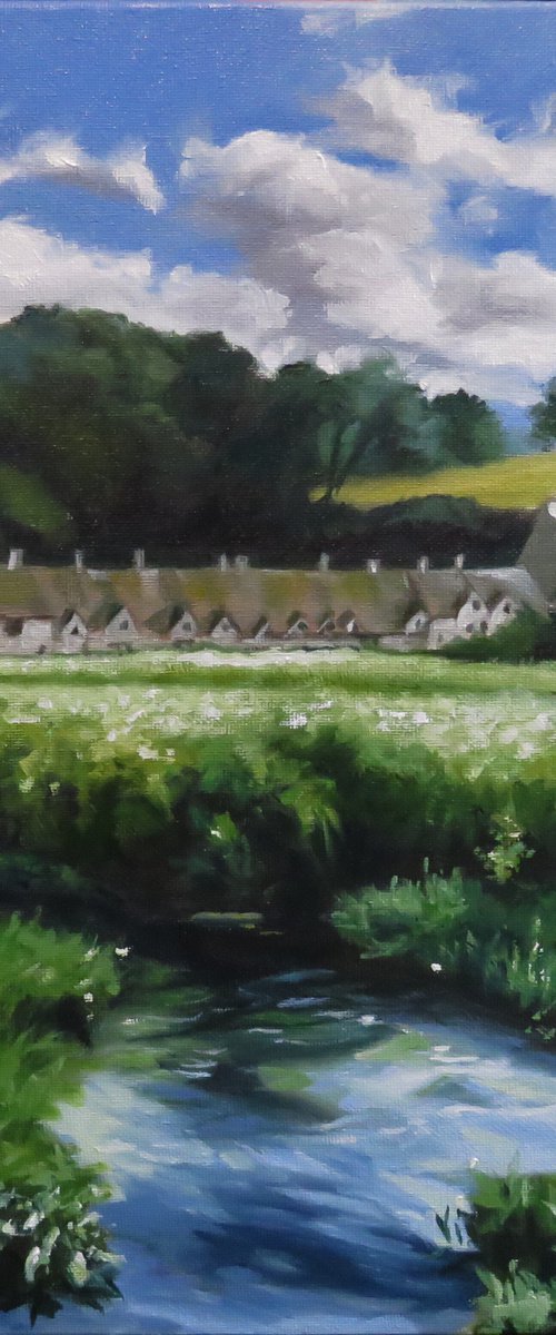 Evening light in Bibury by Kerry Lisa Davies
