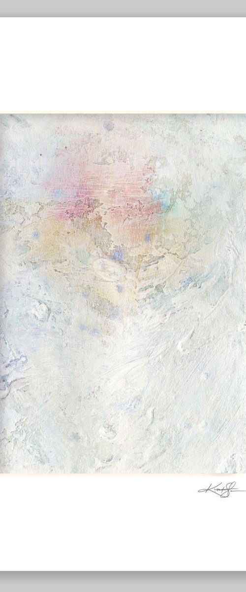 Serene Dream 2019 - 24 - Mixed Media Abstract Landscape / Seascape Painting in mat by Kathy Morton Stanion by Kathy Morton Stanion