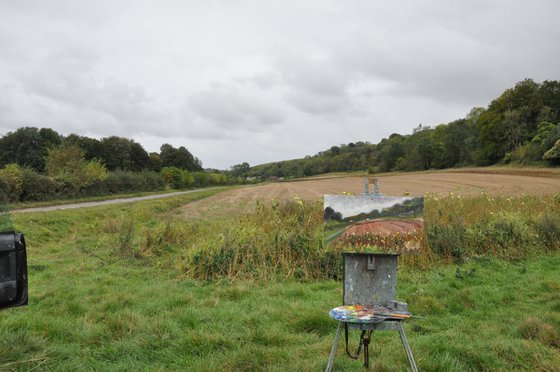 Landscape with Old Sunflowers