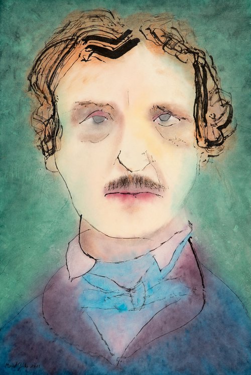 Edgar Allan Poe by Marcel Garbi