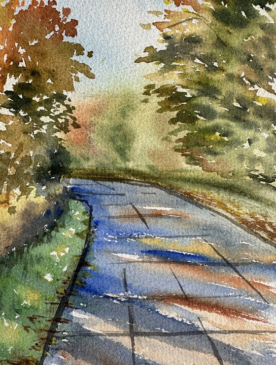 A sunny autumn day in Urbach