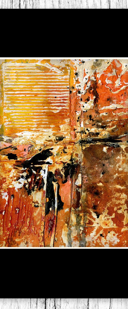 Connective Dance 11 - Textural Abstract Collage Painting by Kathy Morton Stanion by Kathy Morton Stanion
