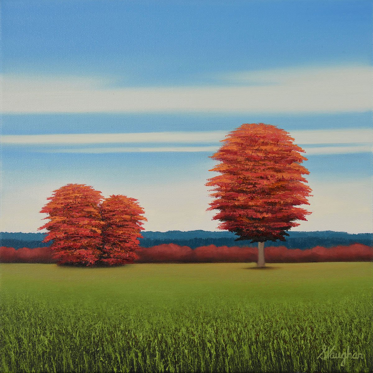 Autumn Season By Suzanne Vaughan, 12 X 12, Artwork For Sale On Artfinder