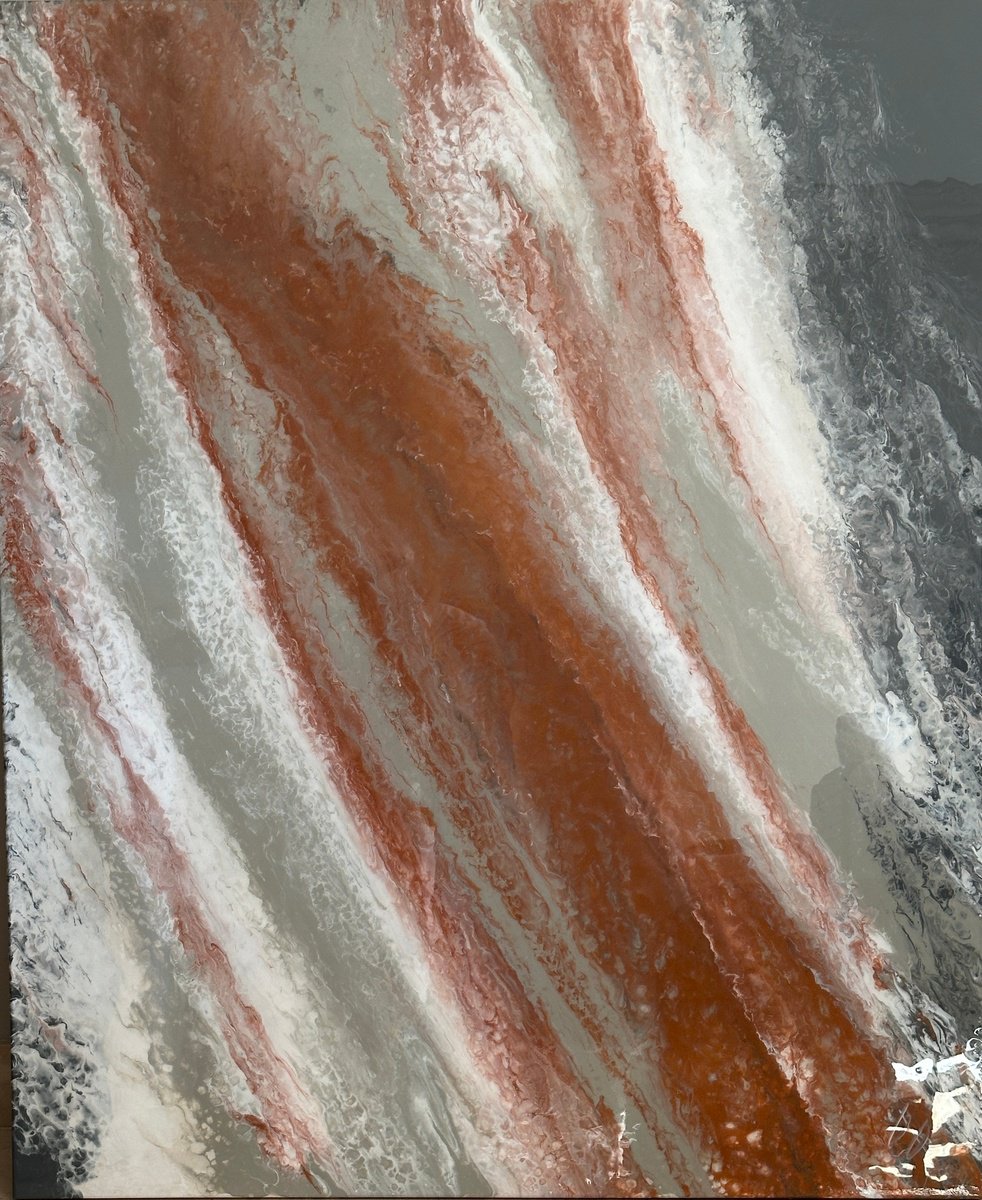 Copper - Resin Abstract Painting. By Kseniia Turik, 39 X 47, Artwork For Sale On Artfinder