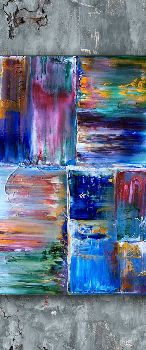"Life Is But A Dream" - FREE USA SHIPPING - Original PMS Oil Painting On Canvas - 16 x 20 inches by Preston M. Smith (PMS)