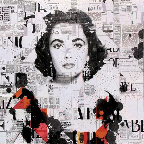 Collage_26_Elizabeth Taylor Pop_60x60 cm