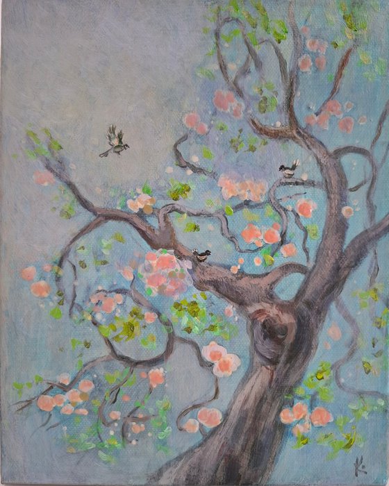 Painting "Blooming tree"