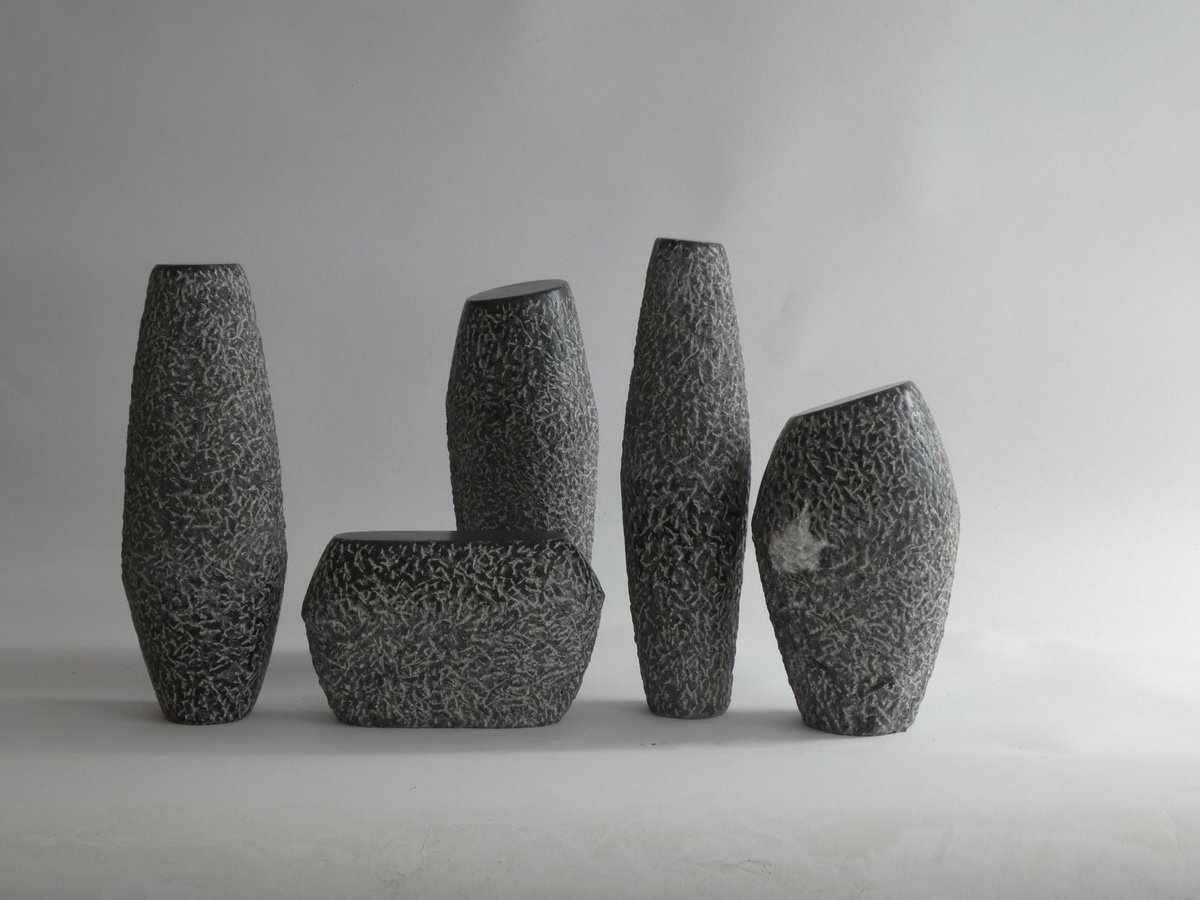 Abstract Stone Sculpture By Fieke De Roij, 20 X 12, Quiet Calmness, Original Artwork