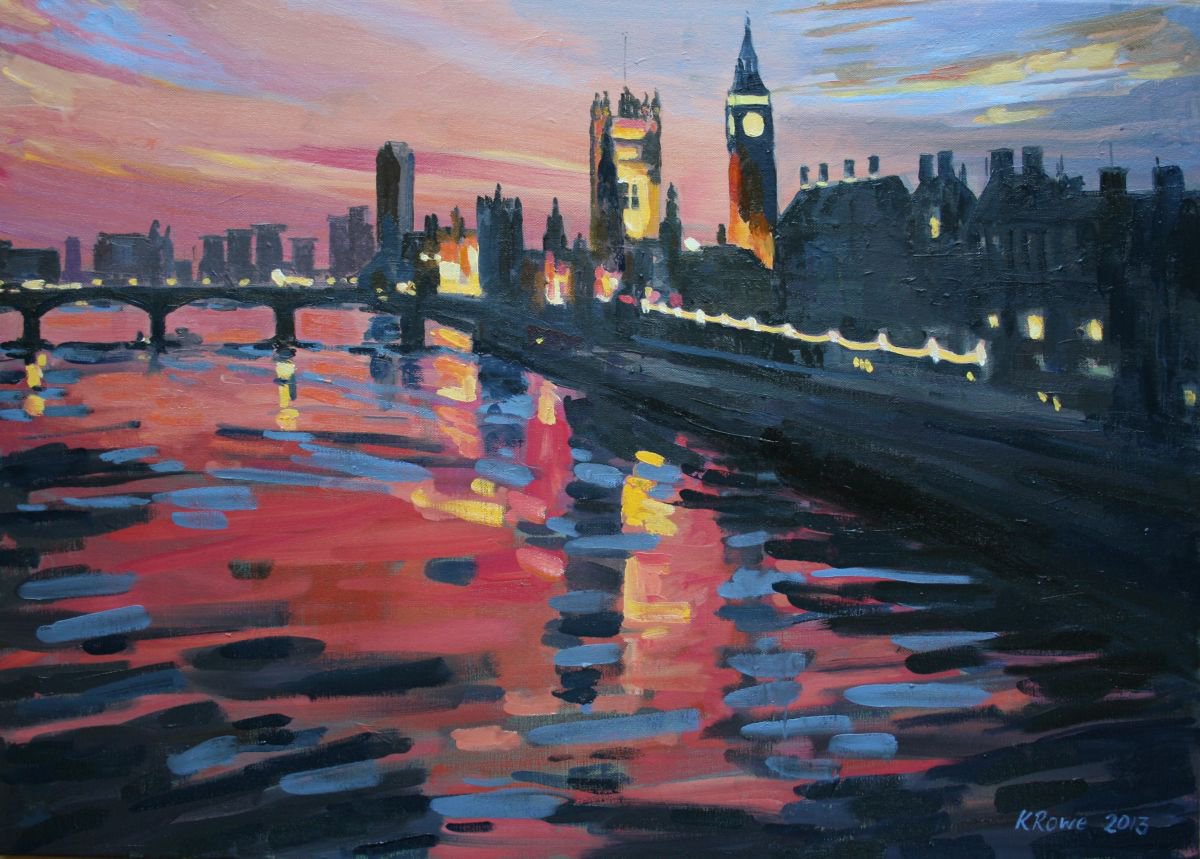 Westminster from Hungerford Bridge