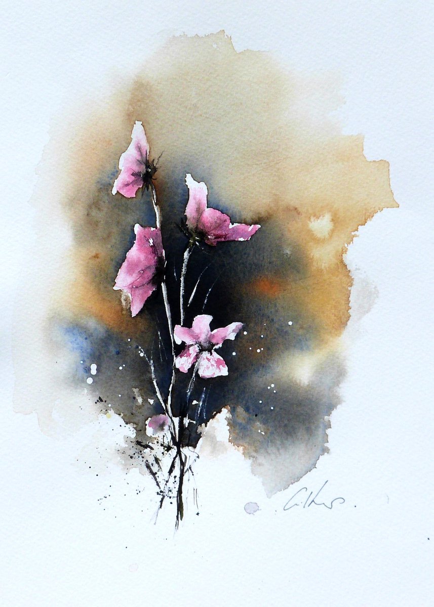 Flowers. Original watercolour painting. by Graham Kemp