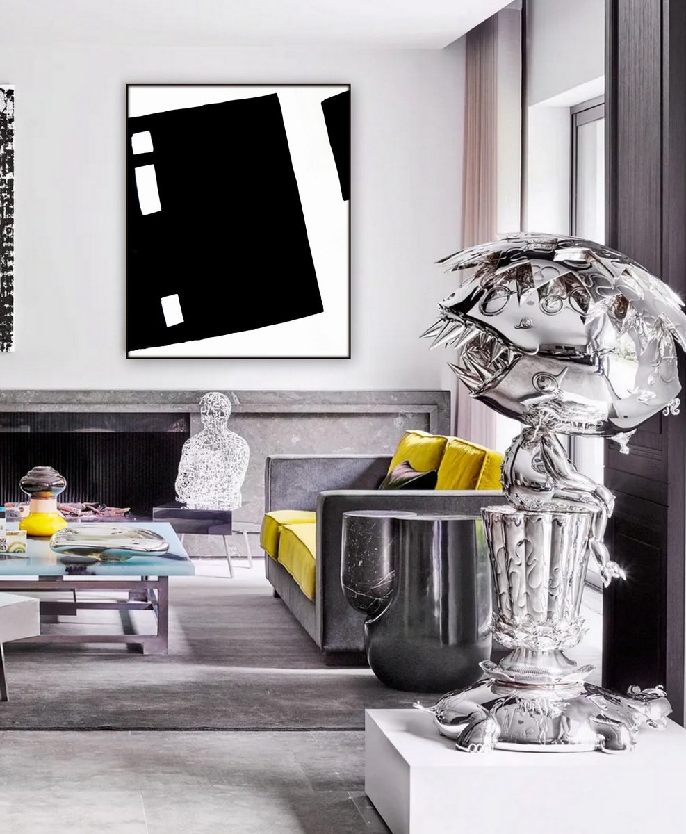 Abstract Acrylic Painting By Nadia Moniatis, 39 X 47", Abstract Artwork, Original Artwork