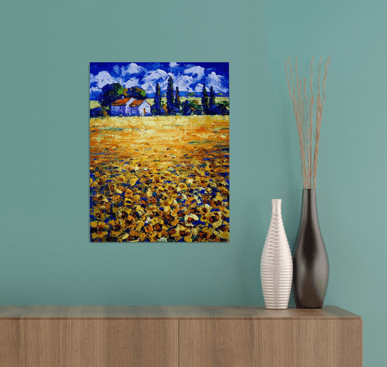 RURAL LANDSCAPE (sunflowers)