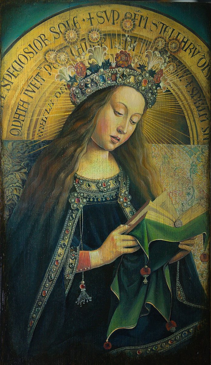 Virgin from Ghent Altarpiece by Sergey Lesnikov