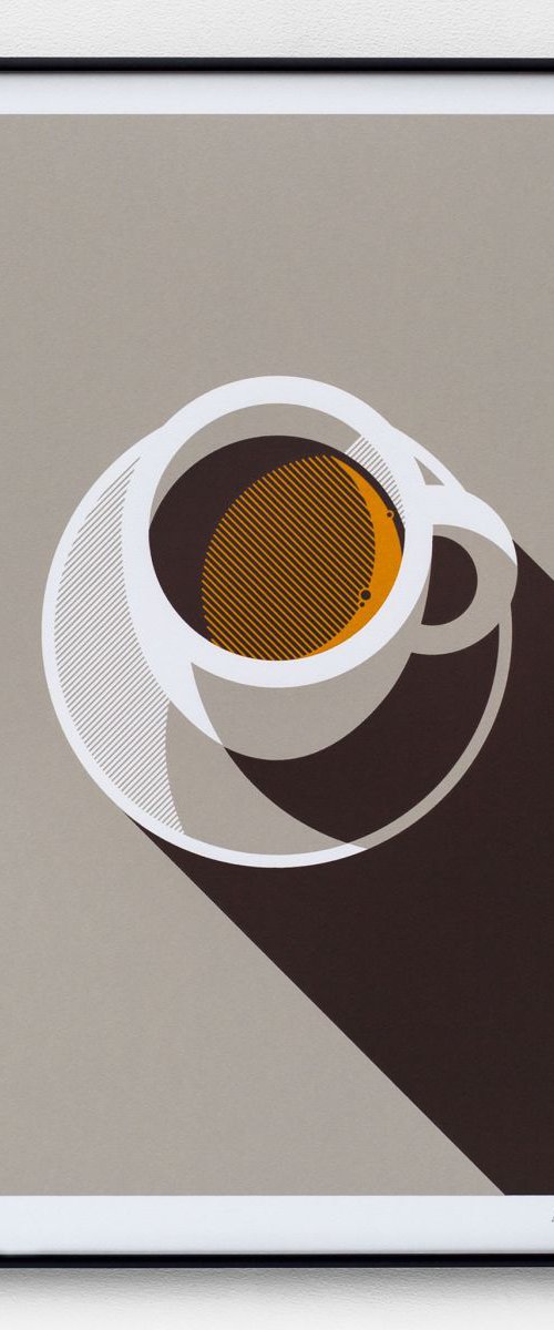 Espresso A2 limited edition screen print by The Lost Fox