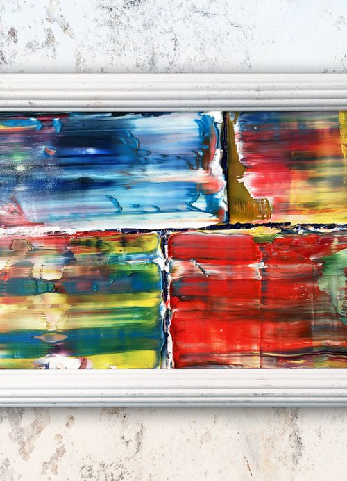 "This House Is Not For Sale" - Original PMS Micro Painting On Plexiglass, Framed - 13 x 7.5 inches by Preston M. Smith (PMS)
