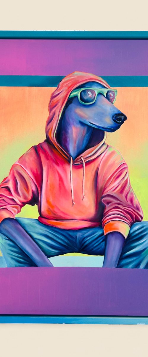 Galgo en Purpura by Klaudia Ułańska