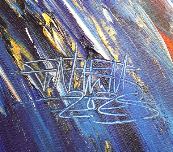 Slim: Blue Magenta Gold 4