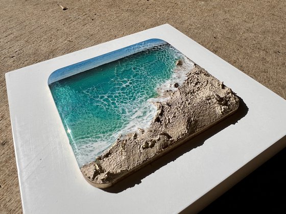 Breathe out - Miniature ocean painting