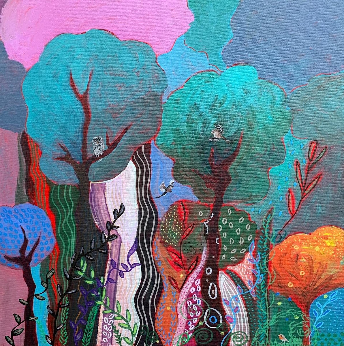 Down By The River Vi By Laure Bury, 20 X 20, Artwork For Sale On Artfinder