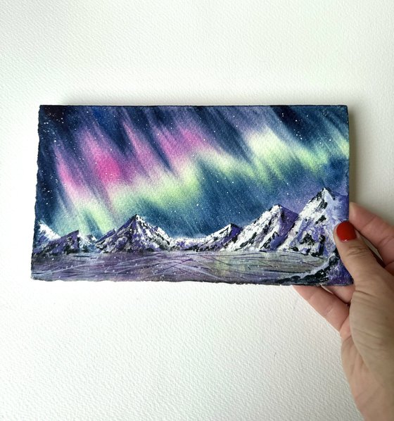 Unique Post card Aurora Boreal