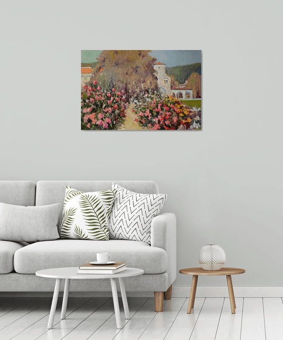 Garden With Roses