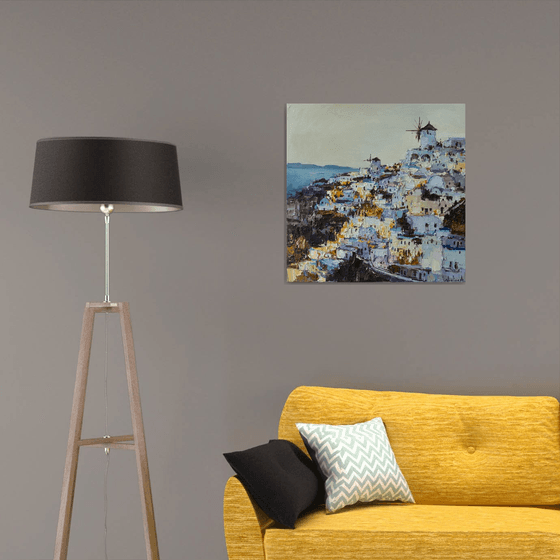 Santorini, Greece - Original landscape painting