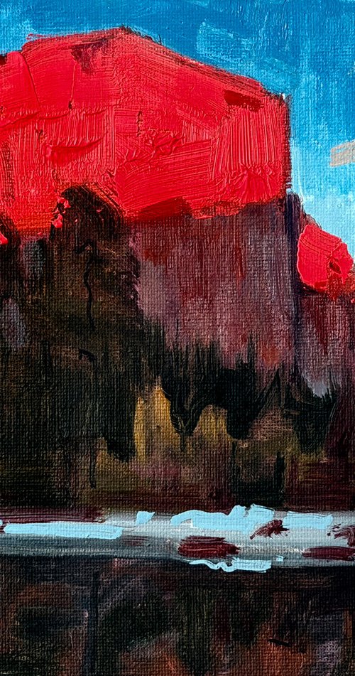 Red Cliffs Beneath the Blue by Paul Cheng