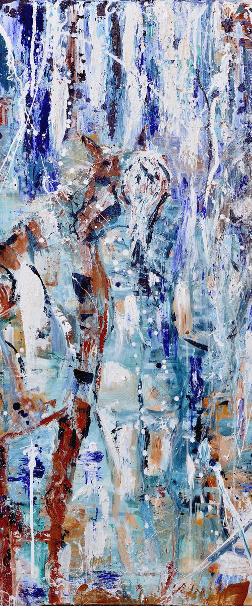 Female nude: WILL YOU BE THERE 120 x 80 cm.| 47.24" x 31.5" - Oswin Gesselli by Oswin Gesselli