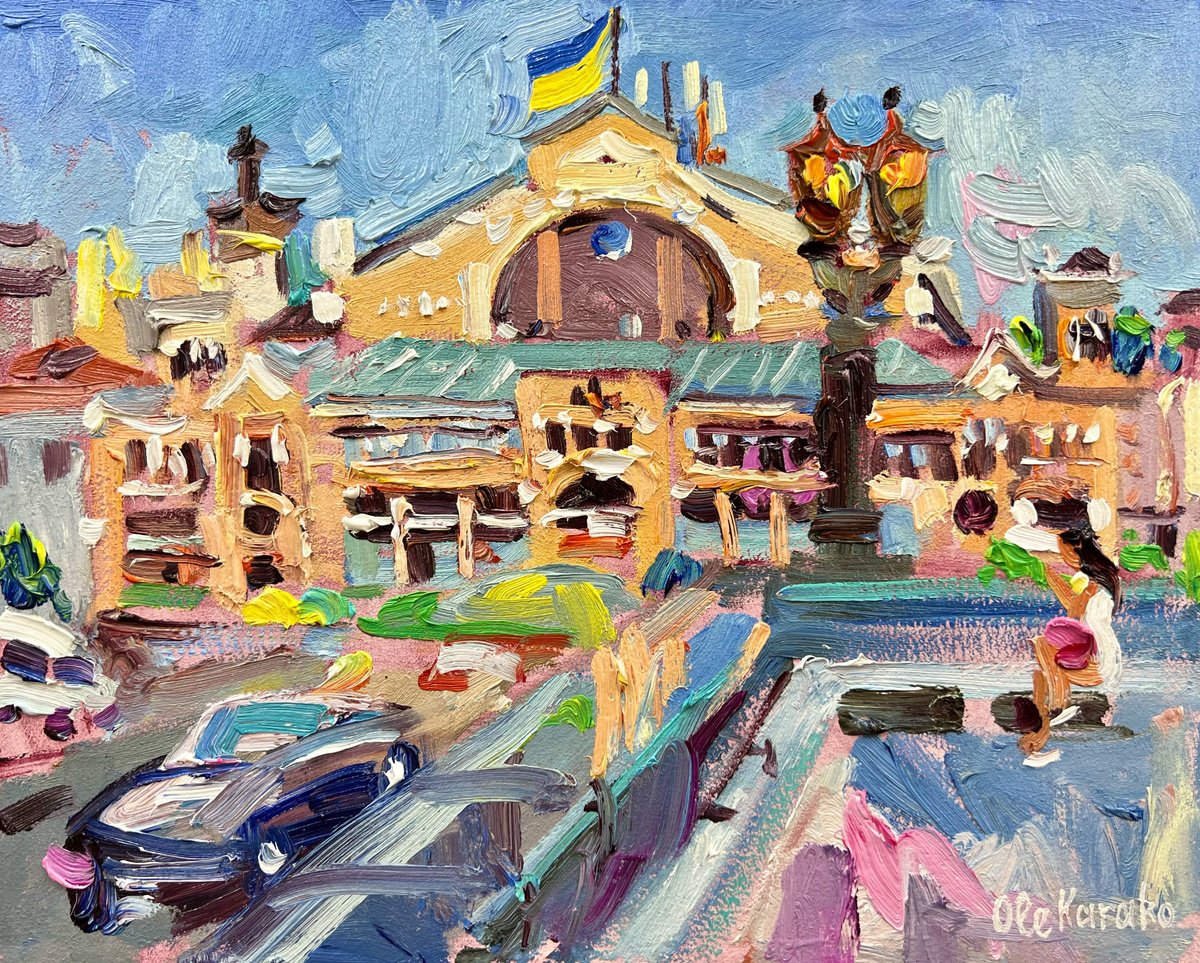Bessarabian Market in Kyiv by Ole Karako