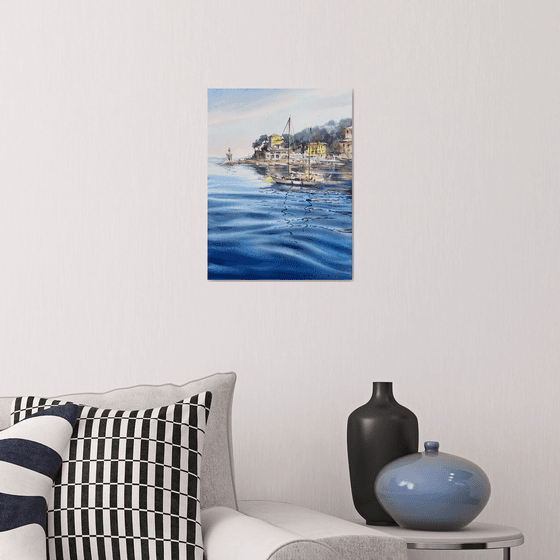 Blue Italian morning. Recco