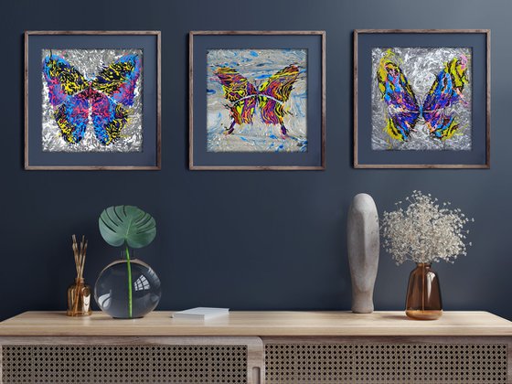 Set of 3 «Grey Simphony»