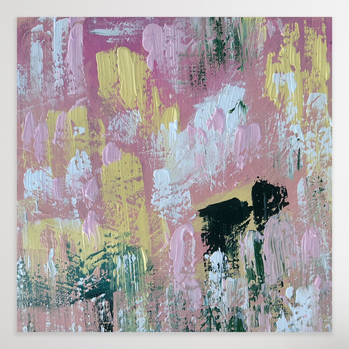 Geometric Abstract Acrylic Painting By Alanah Jarvis, 12 X 12, I Like Pretty Things, Original Artwork