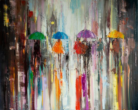 'Four Umbrellas'